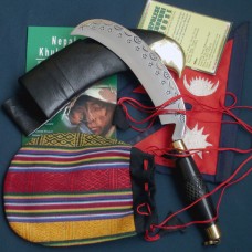 Khurmi leather wooden-horn handle Khurmi leather wooden-horn handle